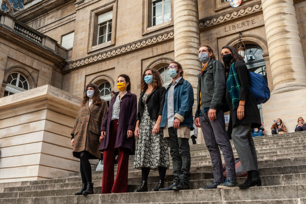 Les Décrocheur·ses en appel à Paris, 22 octobre 2020 – photo Baptiste Soubra Les Décrocheur·ses en appel à Paris, 22 octobre 2020 – photo Baptiste Soubra