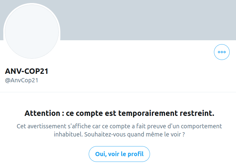 Compte Twitter ANV-COP21 bloqué_2020-10-01