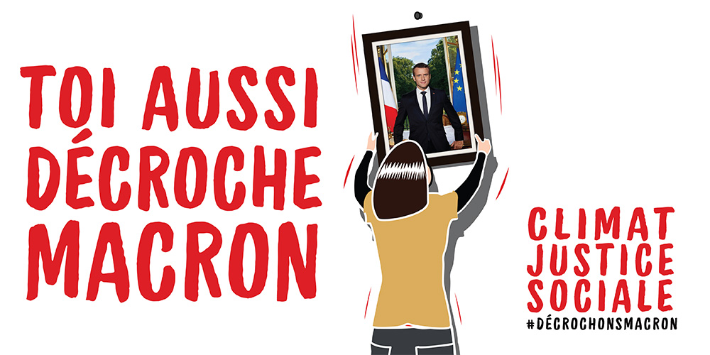 Décrochons Macron ! Appel à décrocher 125 portraits présidentiels pour le G7 : Image à la une