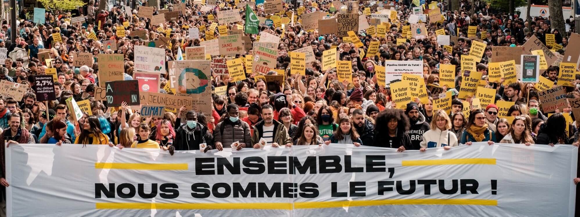 Marche pour le Futur à Paris ·
Photo : Basile Mesré-Barjon